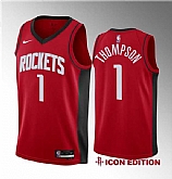 Men's Houston Rockets #1 Amen Thompson Red 2023 Draft Swingman Icon Edition Stitched Basketball Jersey,baseball caps,new era cap wholesale,wholesale hats